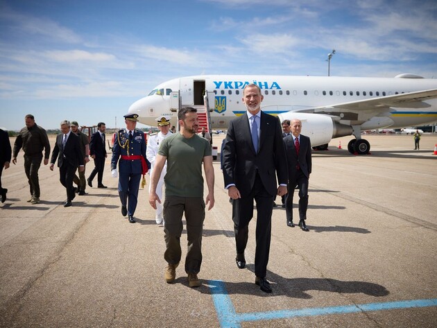 Зеленський прибув в Іспанію для підписання угоди про гарантії безпеки